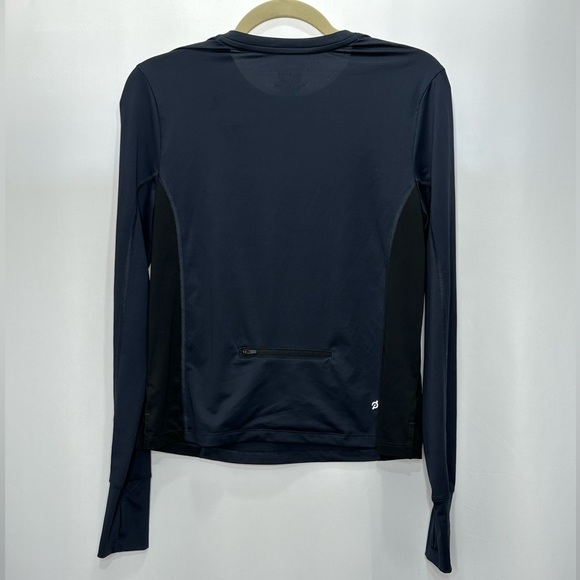 Peloton Navy Blue and Black Warmup Long Sleeve Shirt - Picture 5 of 11